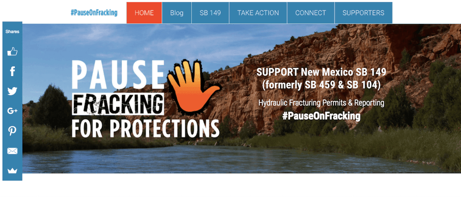 a Strikingly user's website showing its social media handles on the left a Strikingly user's website showing its social media handles on the left